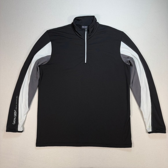 Galvin Green 1/4 Zip Men's L Black Insula Technology Golf Performance Pullover - Picture 1 of 16